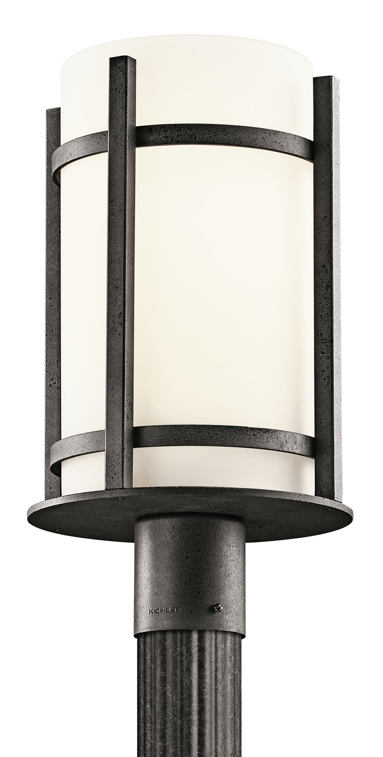 Camden One Light Outdoor Post Mount in Anvil Iron