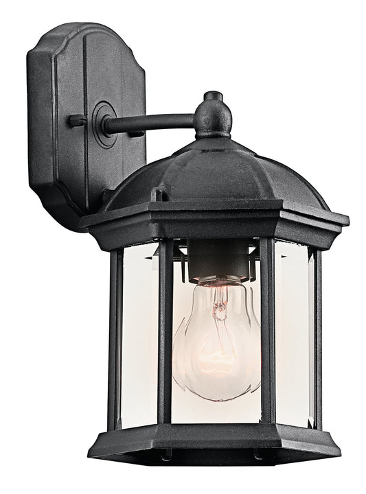 Barrie One Light Outdoor Wall Mount in Black