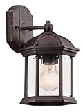 Barrie One Light Outdoor Wall Mount in Tannery Bronze