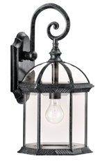 Barrie One Light Outdoor Wall Mount in Black