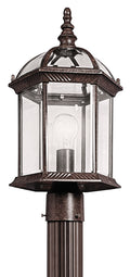 Barrie One Light Outdoor Post Mount in Tannery Bronze