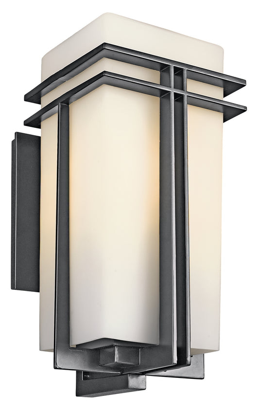 Tremillo One Light Outdoor Wall Mount in Black