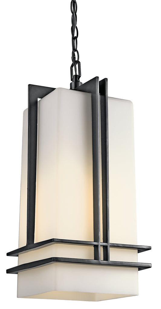 Tremillo One Light Outdoor Pendant in Black