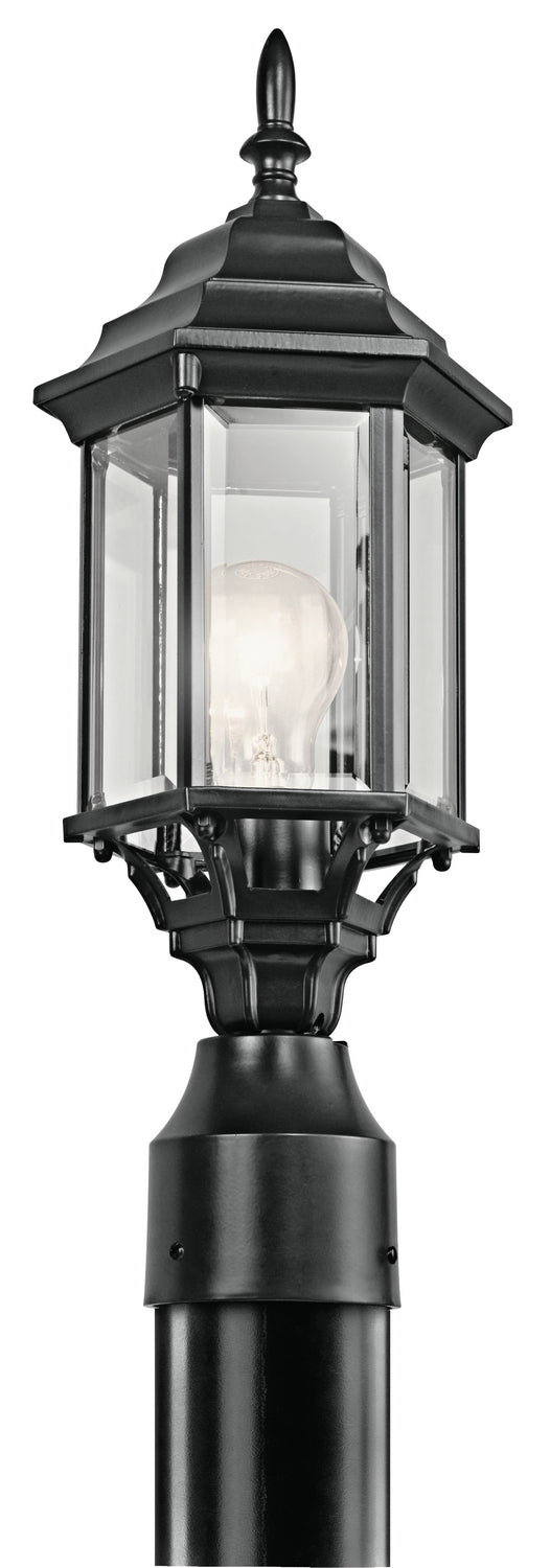 Chesapeake One Light Outdoor Post Mount in Black