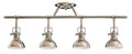 Hatteras Bay Four Light Rail Light in Polished Nickel