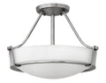 Hathaway LED Semi-Flush Mount in Antique Nickel