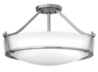 Hathaway LED Semi-Flush Mount in Antique Nickel