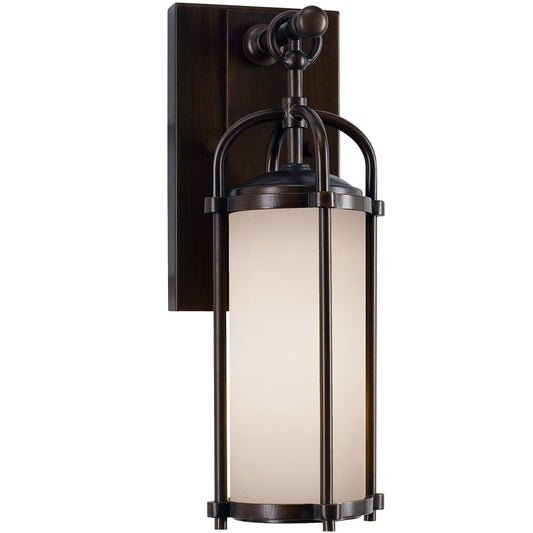 Dakota One Light Outdoor Wall Lantern in Espresso