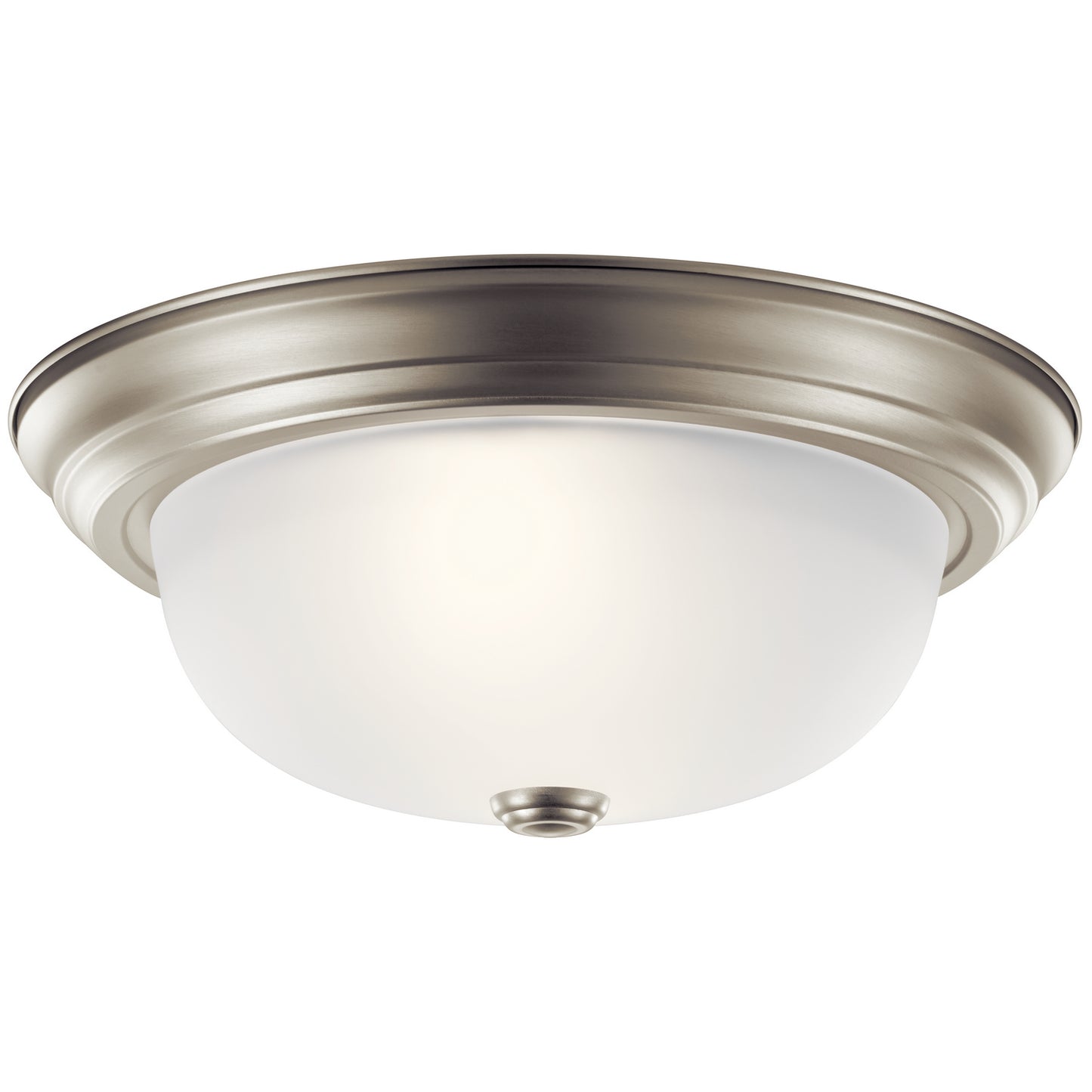 Two Light Flush Mount in Brushed Nickel