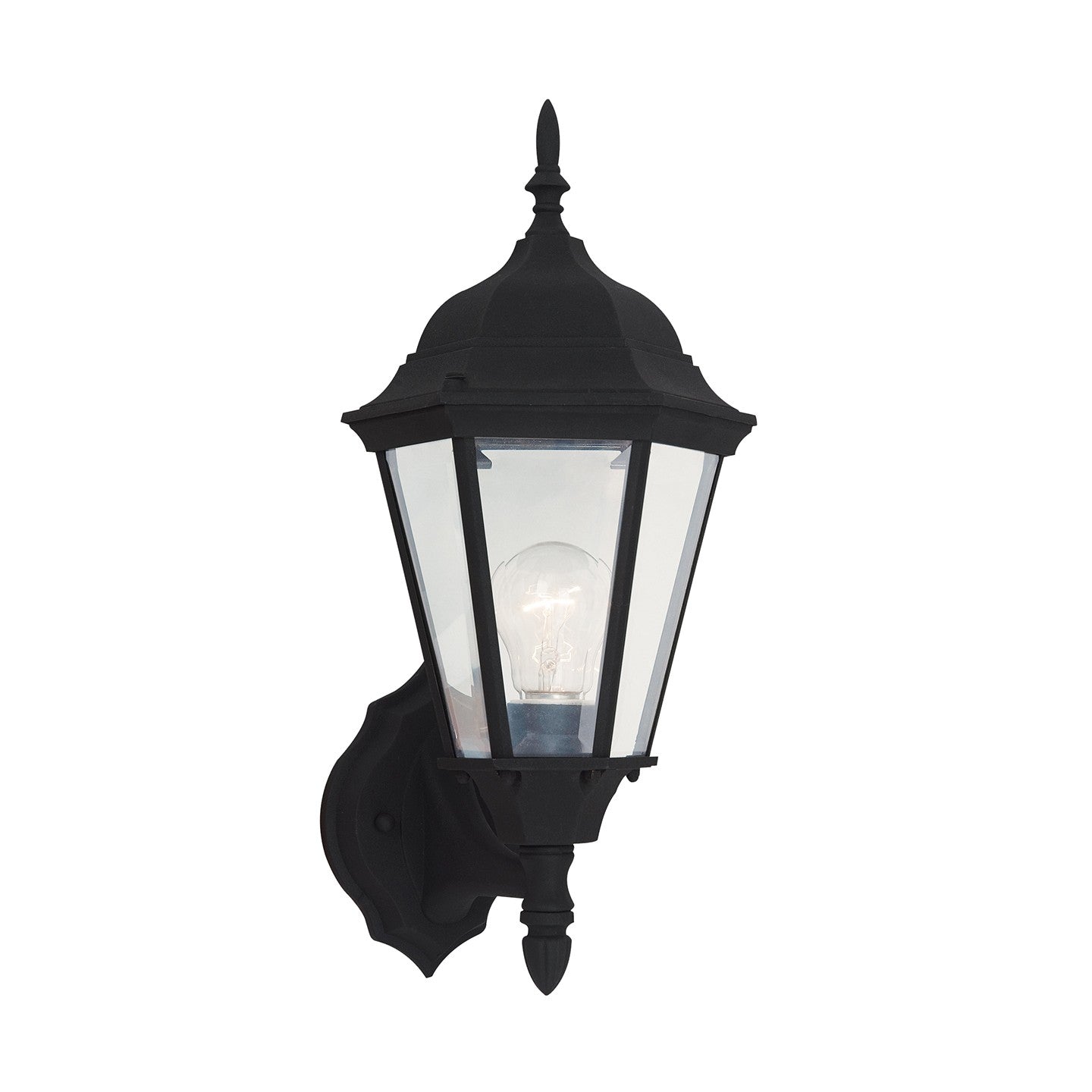 Bakersville One Light Outdoor Wall Lantern in Black
