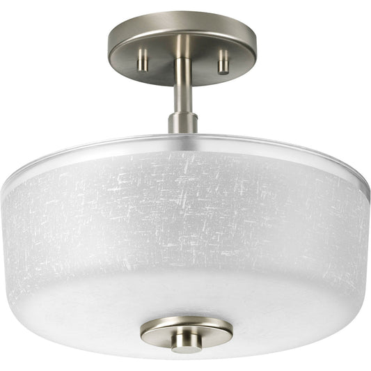 Progress Lighting - P2851-09 - Two Light Close-to-Ceiling - Alexa - Brushed Nickel