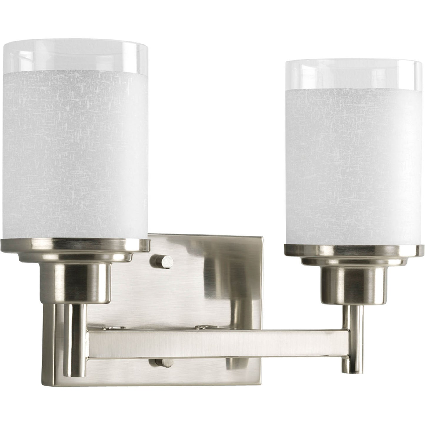Alexa Two Light Bath in Brushed Nickel
