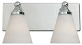 Hudson Two Light Bath Bar in Chrome