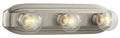 Value Bath/Vanity Three Light Bath Bar in Brushed Nickel