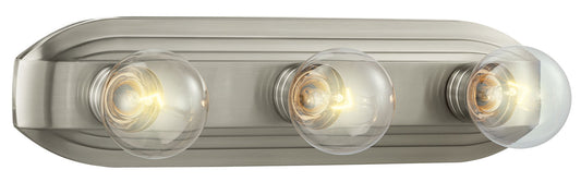 Value Bath/Vanity Three Light Bath Bar in Brushed Nickel
