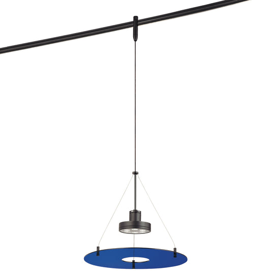 Gk Lightrail LED Pendant in Sable Bronze Patina