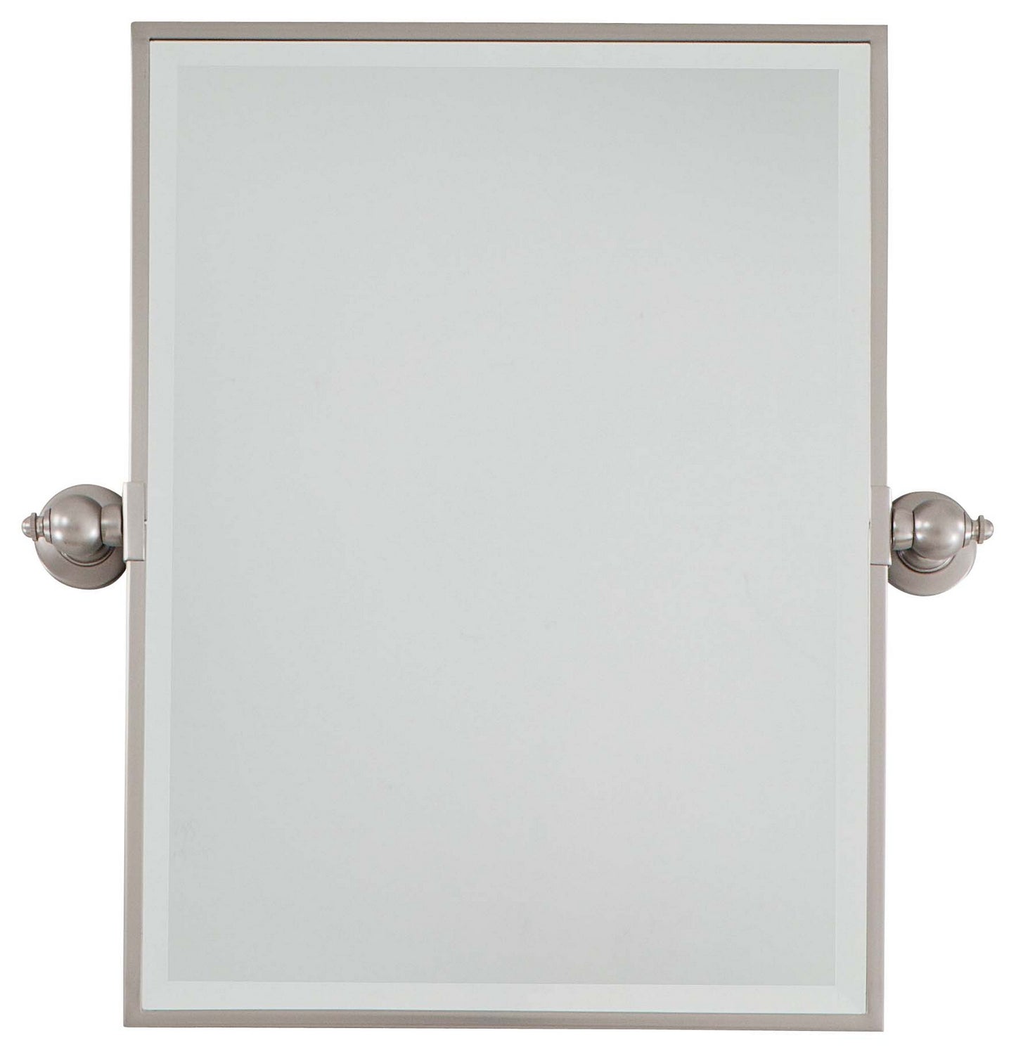 Pivoting Mirrors Mirror in Brushed Nickel