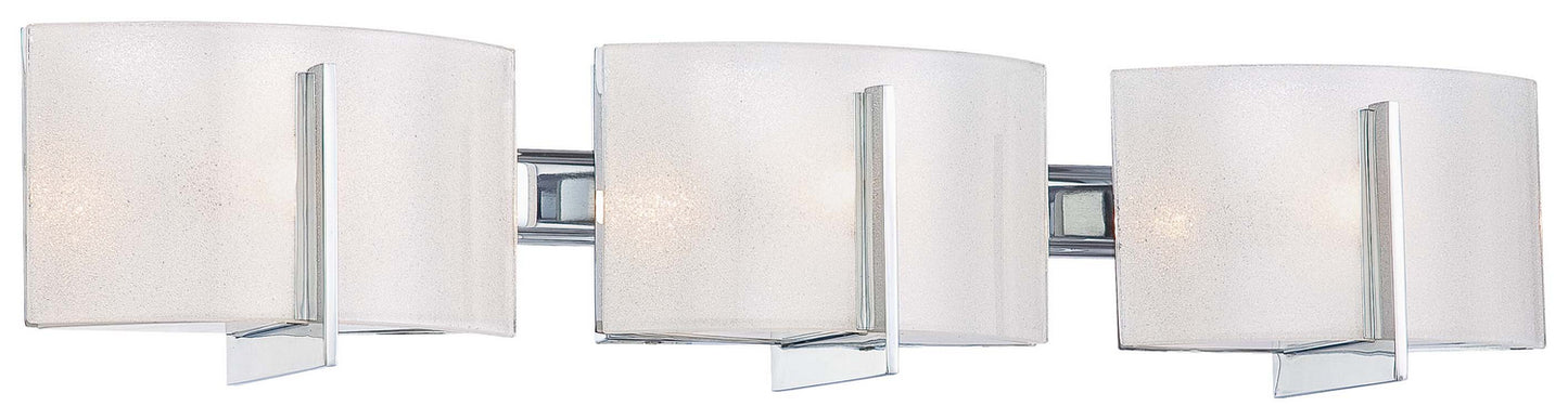Clarté Three Light Bath in Chrome
