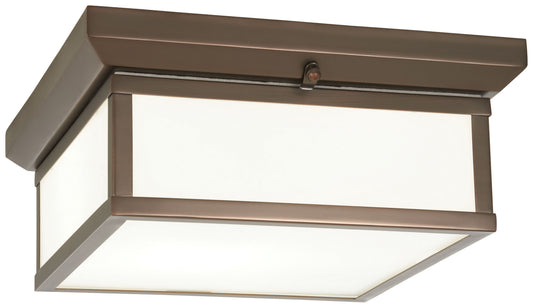 Two Light Flush Mount in Harvard Court Bronze