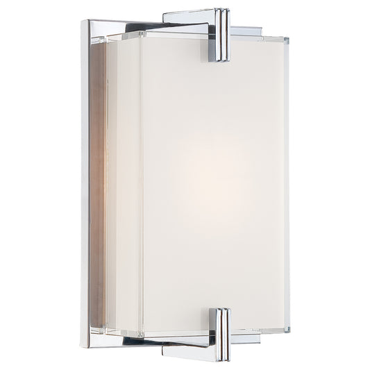 Cubism One Light Wall Sconce in Chrome