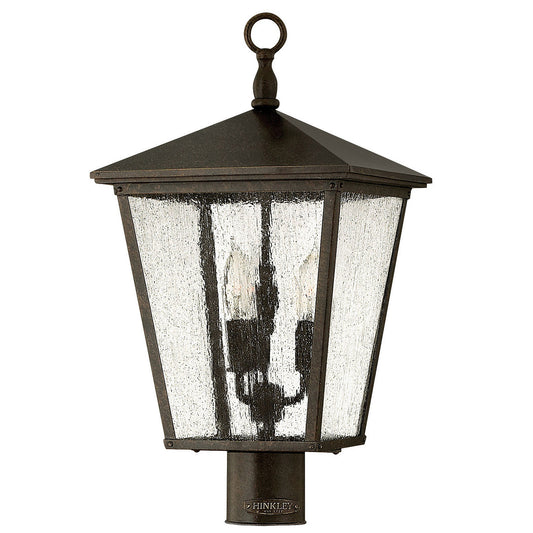 Trellis LED Post Top or Pier Mount Lantern in Regency Bronze