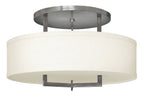 Hampton LED Semi-Flush Mount in Antique Nickel