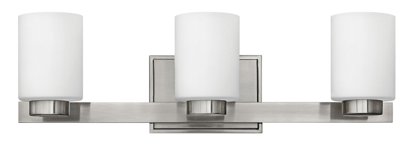 Miley 3 Light Vanity in Brushed Nickel