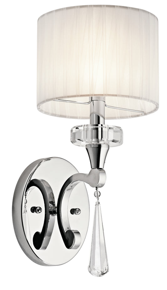 Parker Point One Light Wall Sconce in Chrome