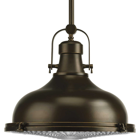 Fresnel Pendant One Light Pendant in Oil Rubbed Bronze