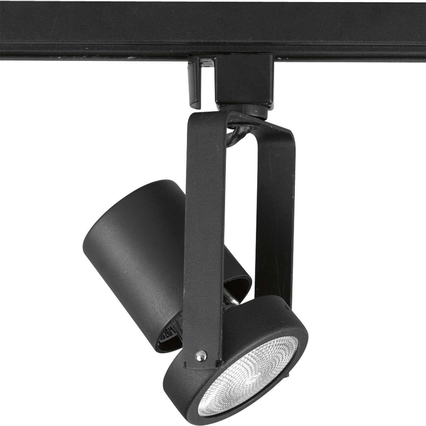 Track Head One Light Track Head in Black