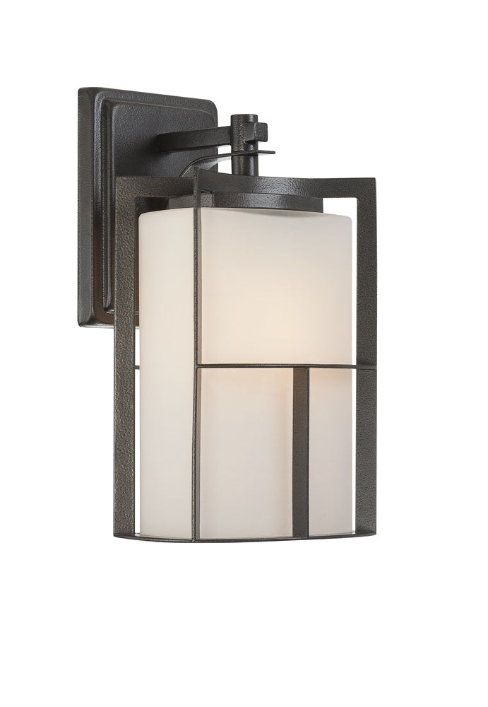Braxton One Light Wall Lantern in Charcoal