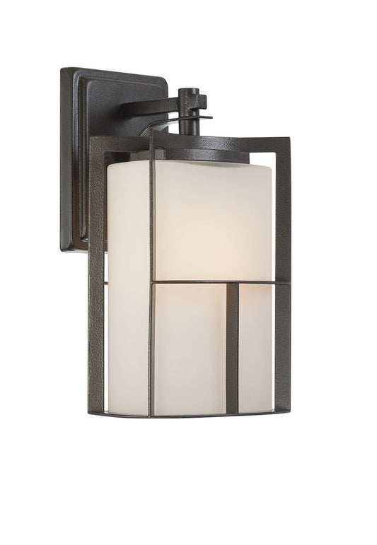Braxton One Light Wall Lantern in Charcoal