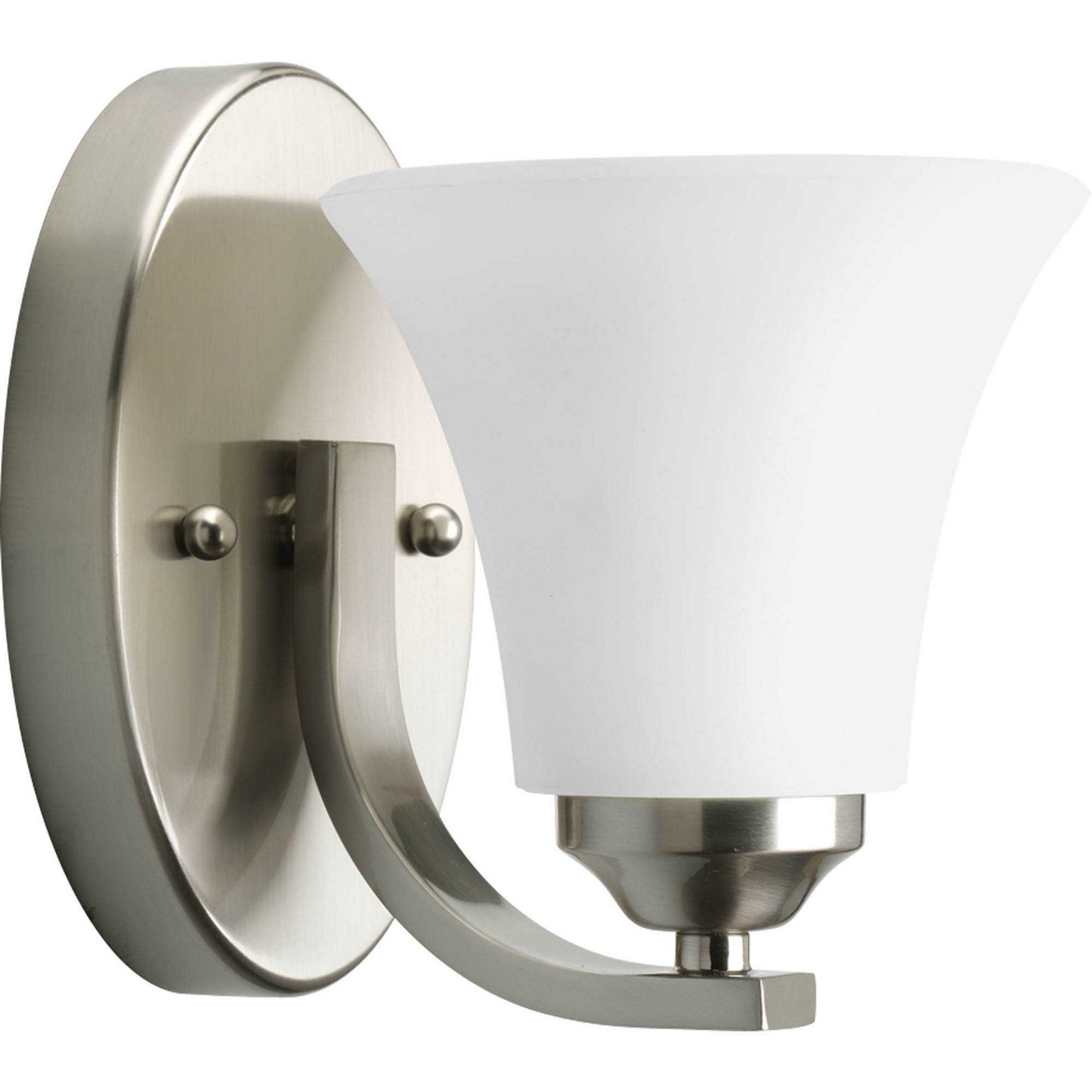 Adorn One Light Bath Bracket in Brushed Nickel
