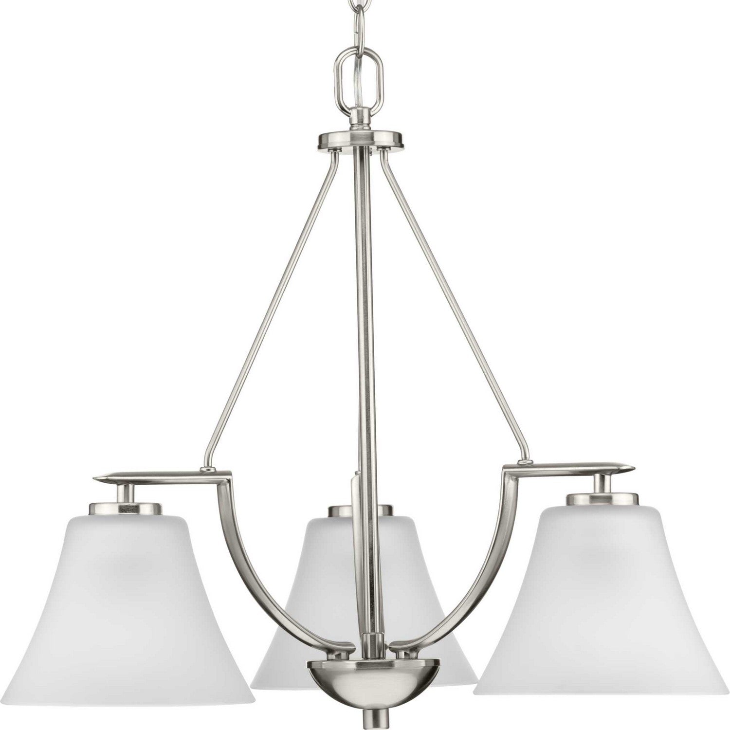 Progress Lighting - P4621-09 - Three Light Chandelier - Bravo - Brushed Nickel