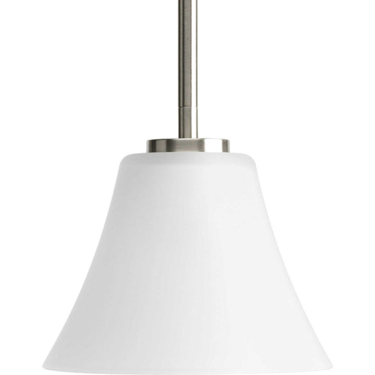 Bravo One Light Pendant in Brushed Nickel