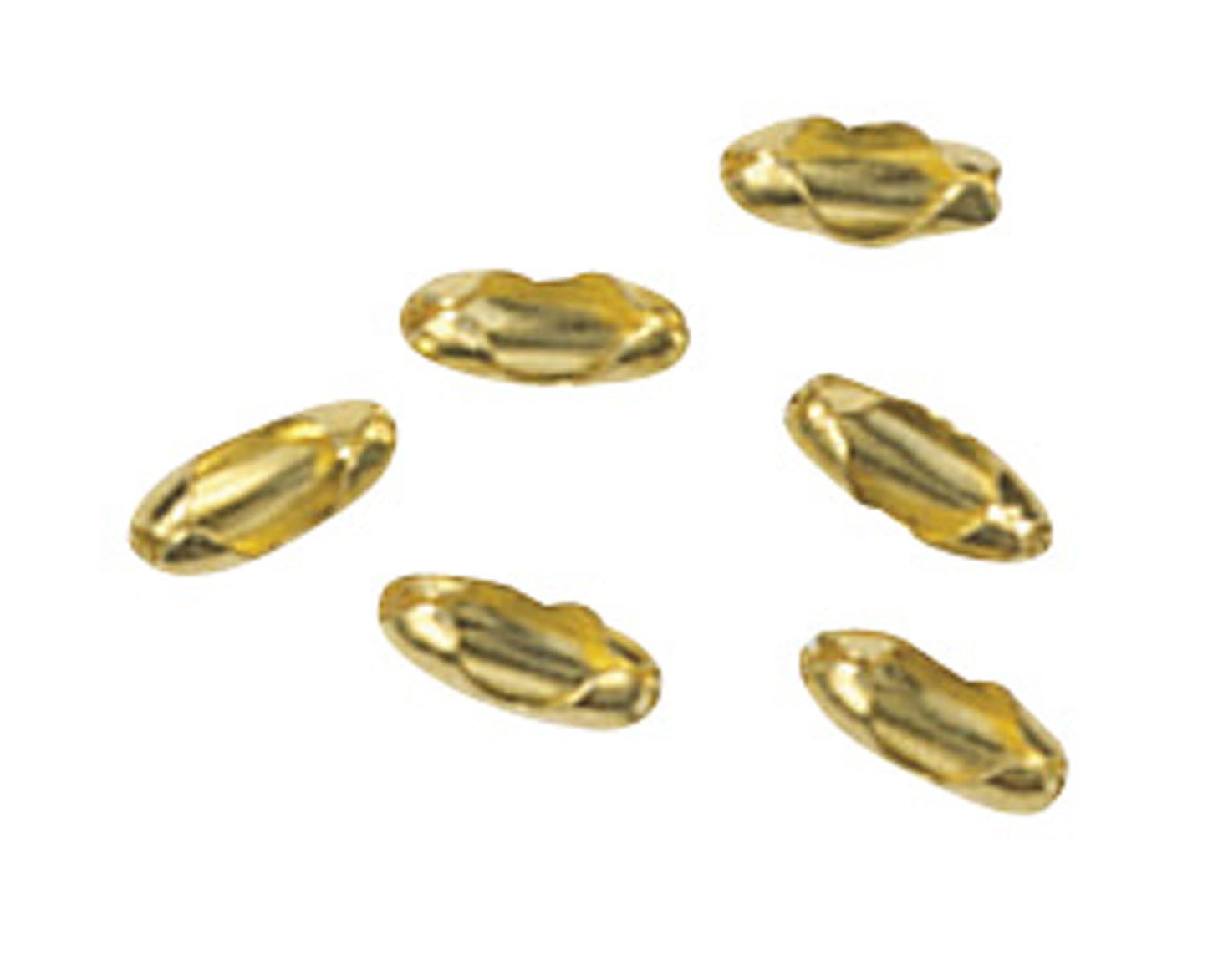 (4-Pack) Pull Chain Connectors Bead Chain Connector in Bright Brass