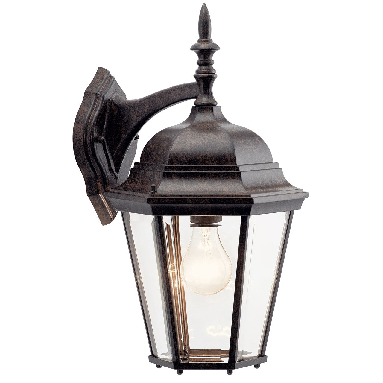 Madison One Light Outdoor Wall Mount in Tannery Bronze