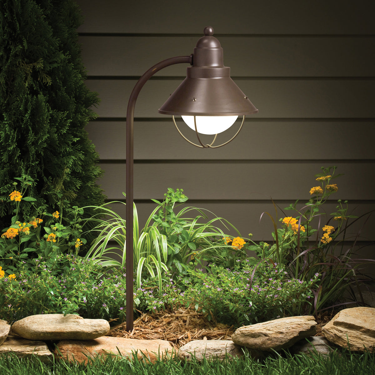 Seaside One Light Path & Spread in Olde Bronze