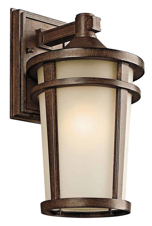 Atwood One Light Outdoor Wall Mount in Brown Stone