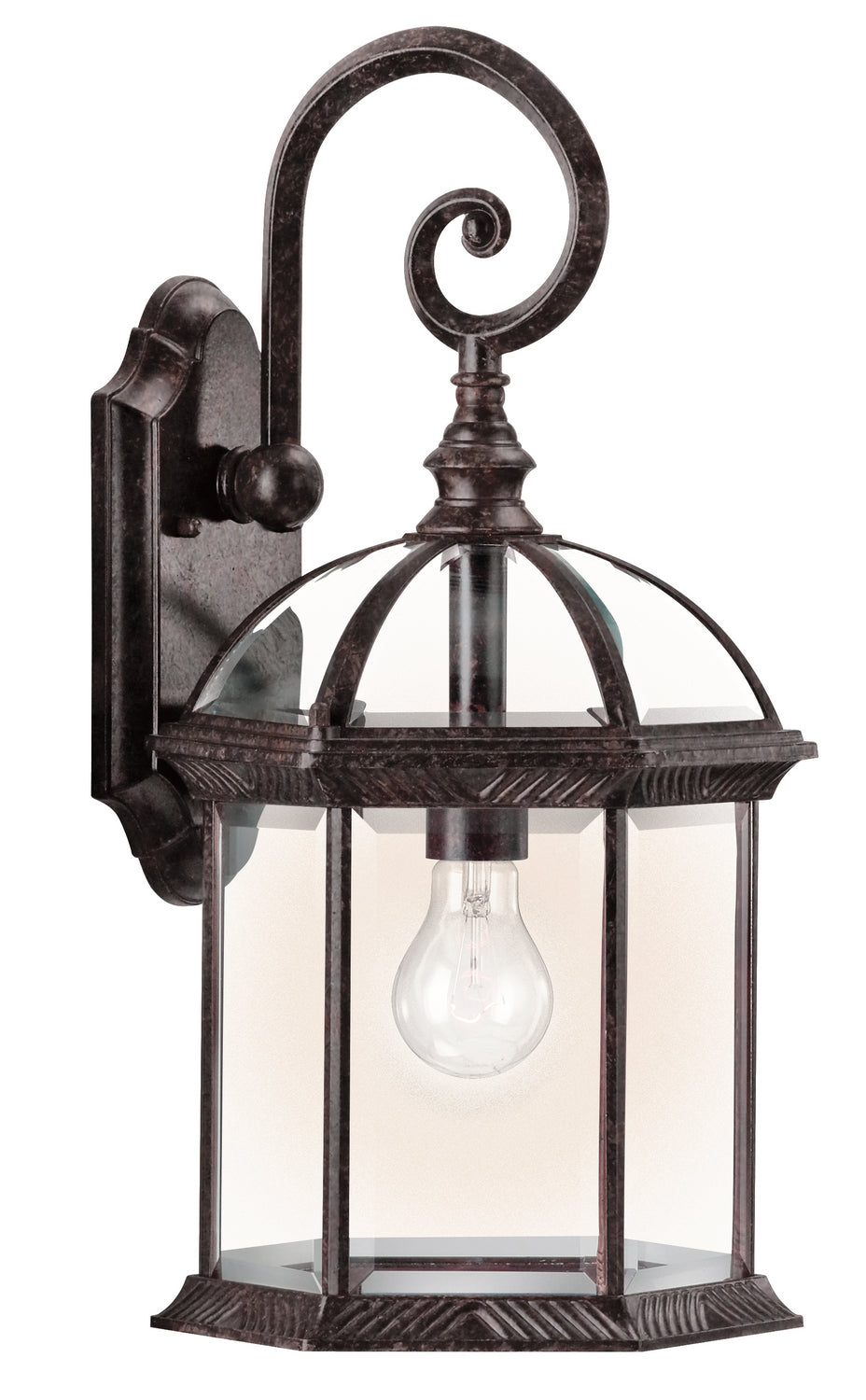 Barrie One Light Outdoor Wall Mount in Tannery Bronze
