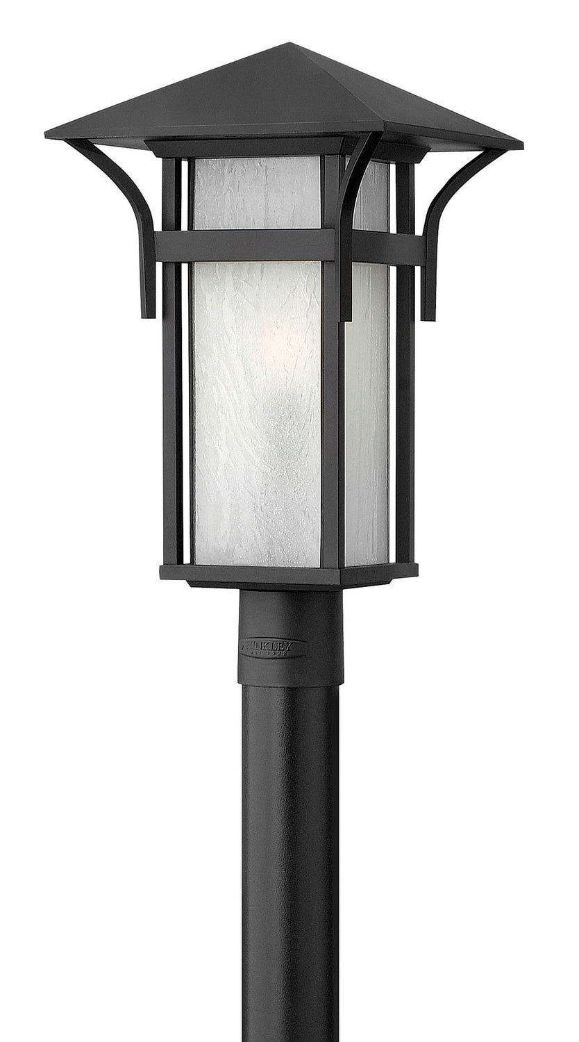Harbor LED Post Top or Pier Mount Lantern in Satin Black