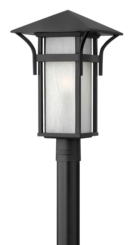 Harbor LED Post Top or Pier Mount Lantern in Satin Black