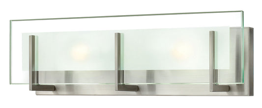 Latitude Two Light Vanity in Brushed Nickel