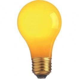 40 watt A19 Incandescent; Ceramic Yellow; 2000 average rated