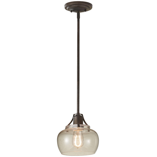 Urban Renewal One Light Pendant in Rustic Iron