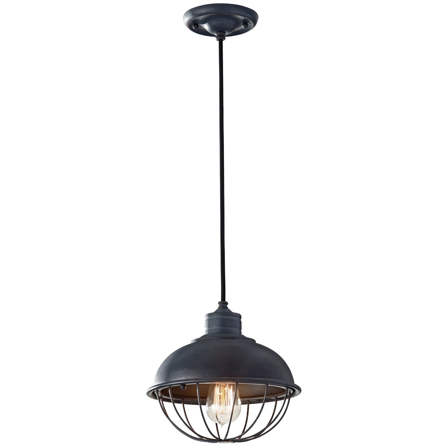 Urban Renewal One Light Pendant in Antique Forged Iron