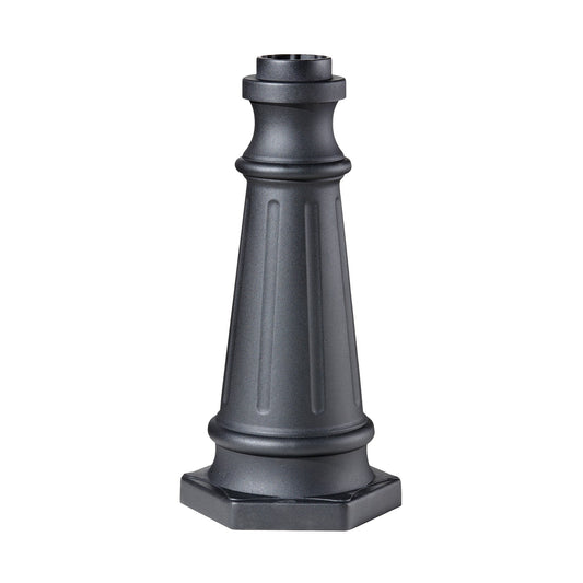 Generation Lighting - POSTBASE BK - Postbase - Outdoor Post Base - Black