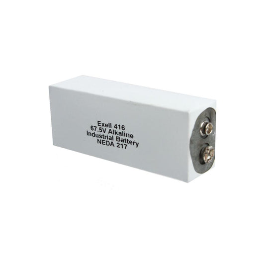 Exell 416A Alkaline 67.5V Battery NEDA 217, A416, ER-416