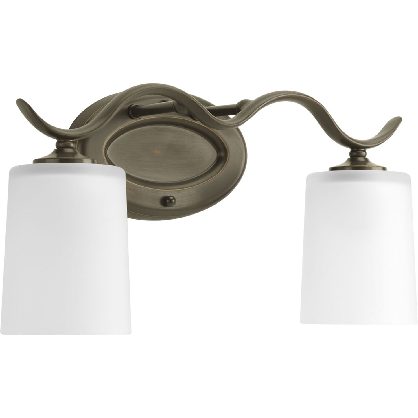 Inspire Two Light Bath Bracket in Antique Bronze