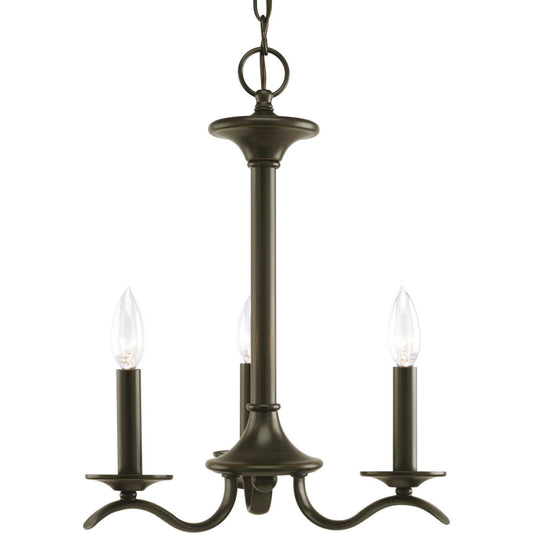 Inspire Three Light Chandelier in Antique Bronze